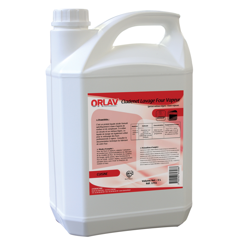 PRODUIT DE LAVAGE FOUR VAPEUR - 5L