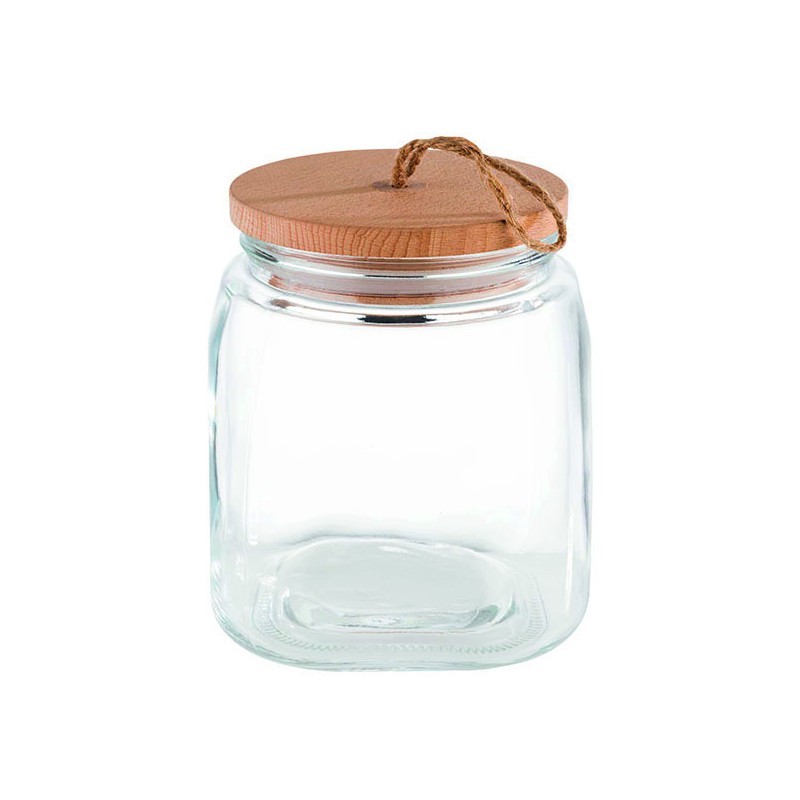 POT EN VERRE AVEC COUVERCLE HERMETIQUE DIAM 14CM HAUT 17 CM