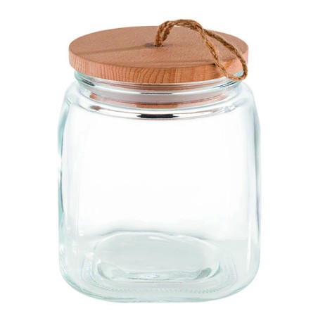 POT EN VERRE AVEC COUVERCLE HERMETIQUE DIAM 14CM HAUT 17 CM