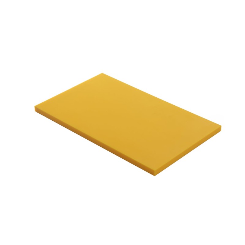 PLANCHE POLYETHYLENE  600X400X20 JAUNE