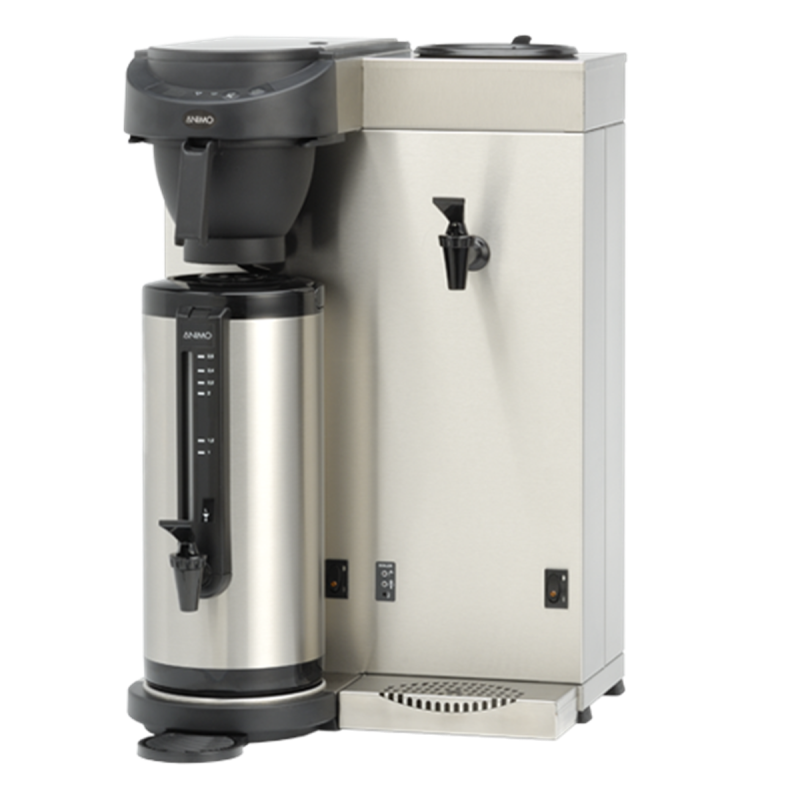 Machine à café avec tirage d'eau chaude - 1 thermo 2,4 L - 18L/h