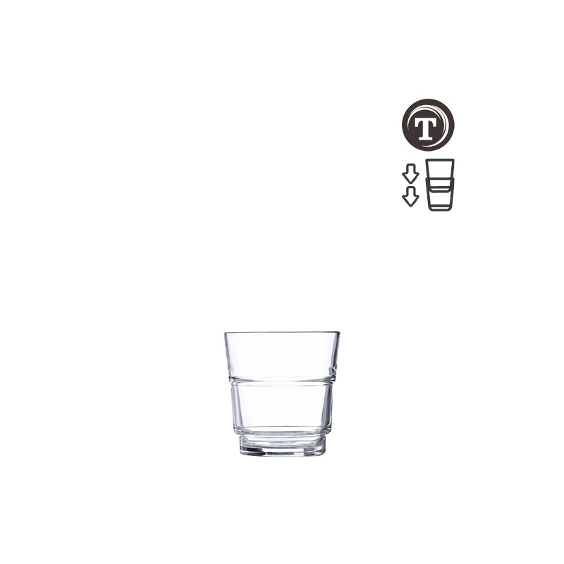 12 GOBELETS ROCKY STACK 28 CL