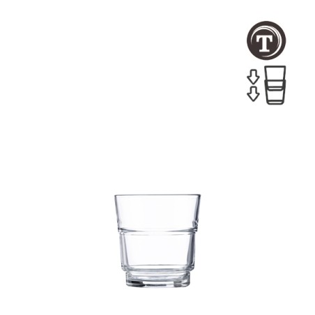 12 GOBELETS ROCKY STACK 28 CL