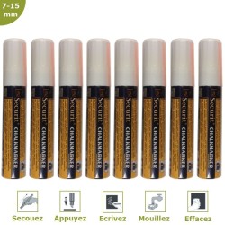 FEUTRE-CRAIE A ENCRE LIQUIDE BLANC