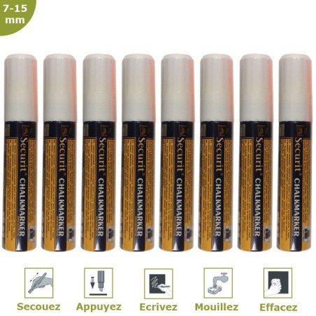 FEUTRE-CRAIE A ENCRE LIQUIDE BLANC