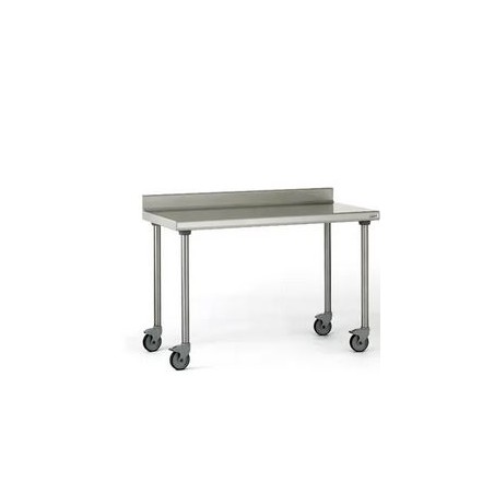 TABLE INOX CHR ADOSSEE SUR ROUES 1600x700x900mm