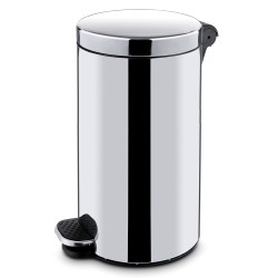 POUBELLE PEDALE METAL 30L INOX