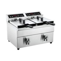 FRITEUSE ELECTRIQUE INDUCTION 2 CUVE DE 8L
