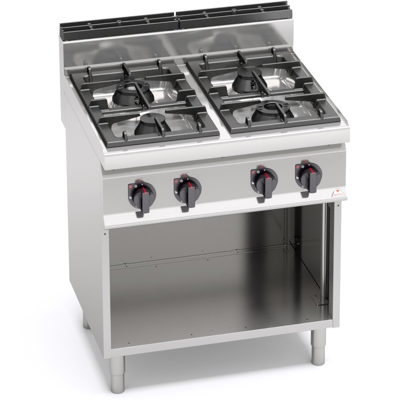 FOURNEAU 4 FEUX SUR PLACARD-GAZ