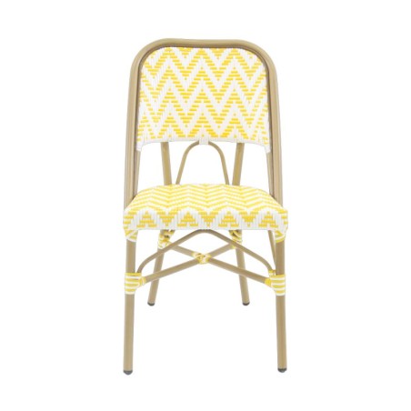 CHAISE RIO JAUNE ET BLANCHE