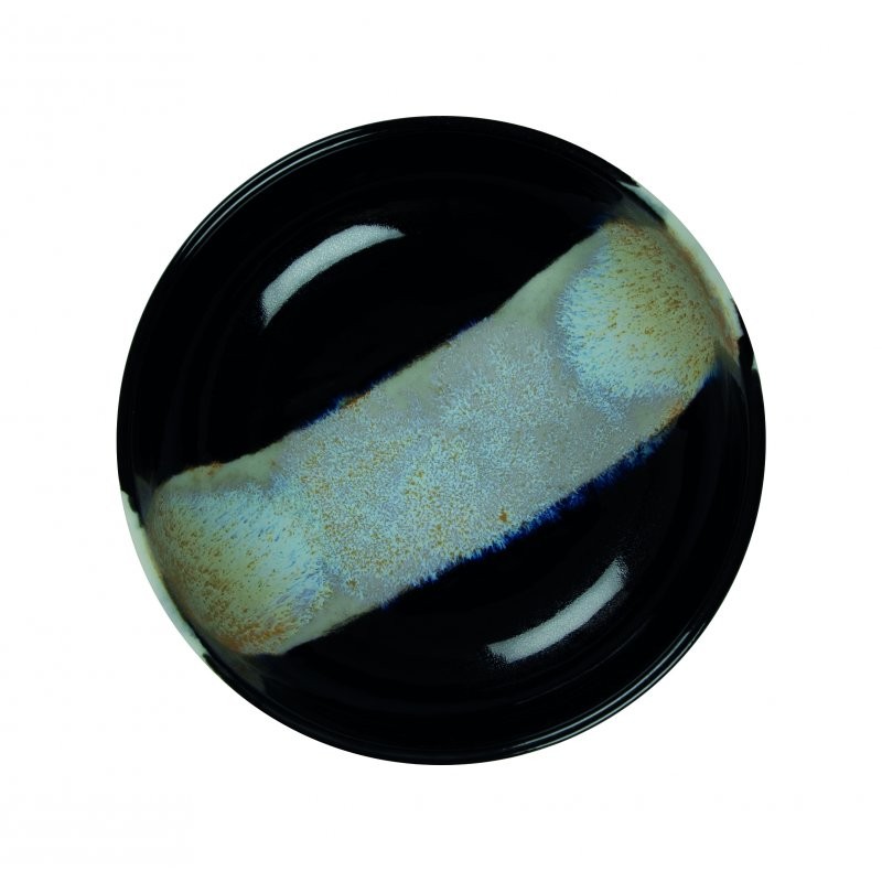 6 BOLS 13 CM CIRCE NOIR & NACRE