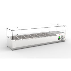 VITRINE REFRIGEREE GN 1/3. 150 X 40 DESSUS EN VERRE