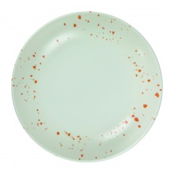 6 ASSIETTES CREUSES 25 CM HERMES ORANGE & BLANC