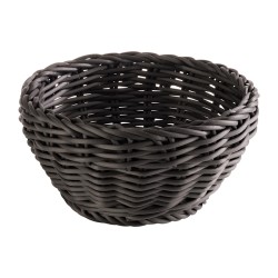 Corbeille ronde noire 20cm