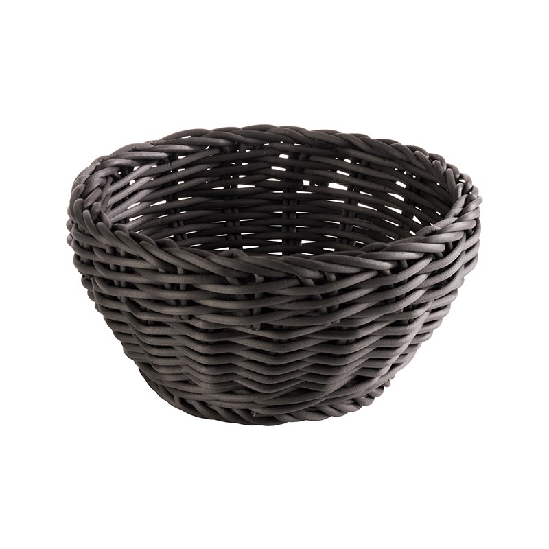 Corbeille ronde noire 20cm
