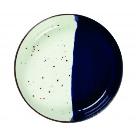 6 BOLS 20 CM POSEIDON BLANC IVOIRE & BLEU