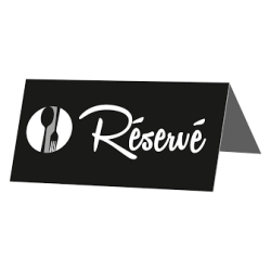 PAQUET DE 10 CHEVALETS DE TABLE 8X4CM FUNNY BLANCS