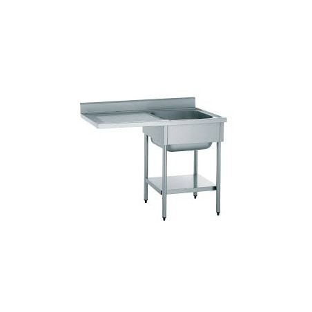 PLONGE POUR LAVE VAISSELLE ENCASTRE 1 BAC +EGOUTTOIR +ETAGERE
