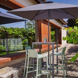 PARASOL EOLO  TOILE NOIRE