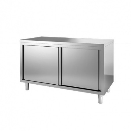 MEUBLE BAS CENTRAL 1000X700X850 PORTES COULISSANTES