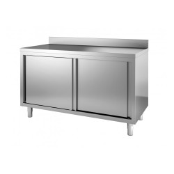 MEUBLE BAS 1000MM ADOSSE AVEC PORTES COULISSANTES
