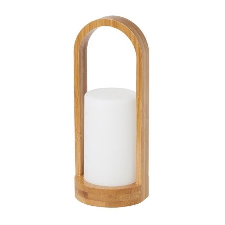 LAMPE EASY EN BAMBOU ET ACRYLIQUE INCASSABLE BLANC