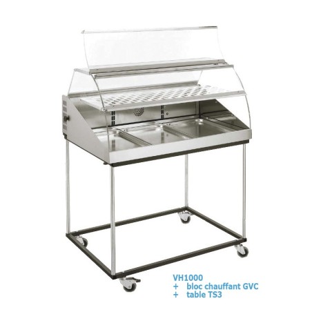 TABLE MOBILE POUR VITRINE NEUTRE