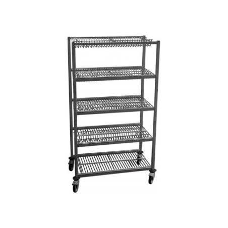 Chariot de séchage plateaux et bacs