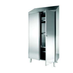 ARMOIRE A BALAIS PORTES BATTANTES