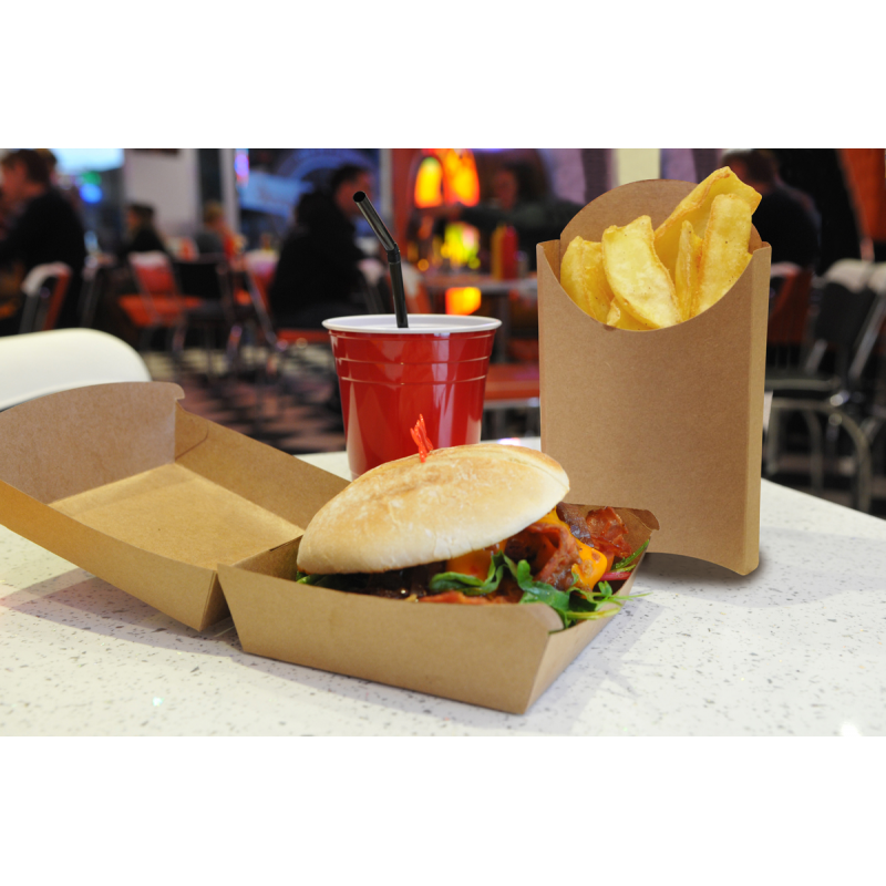 BOITE BURGER KRAFT BRUN X600