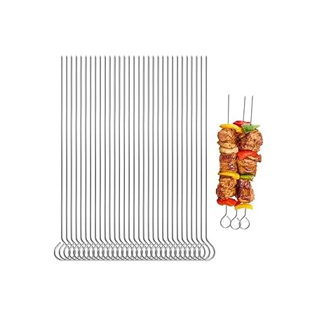 DZ BROCHETTE ACIER INOXYDABLE 30CM