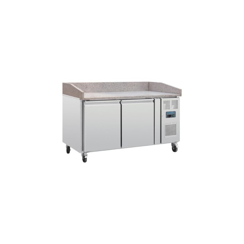 MEUBLE PIZZA 2 PORTES +2° C à +8°C - 600 x 400 mm