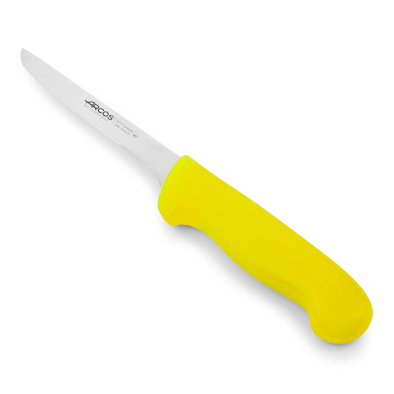 Couteau à désosser 14 cm lame usée-jaune