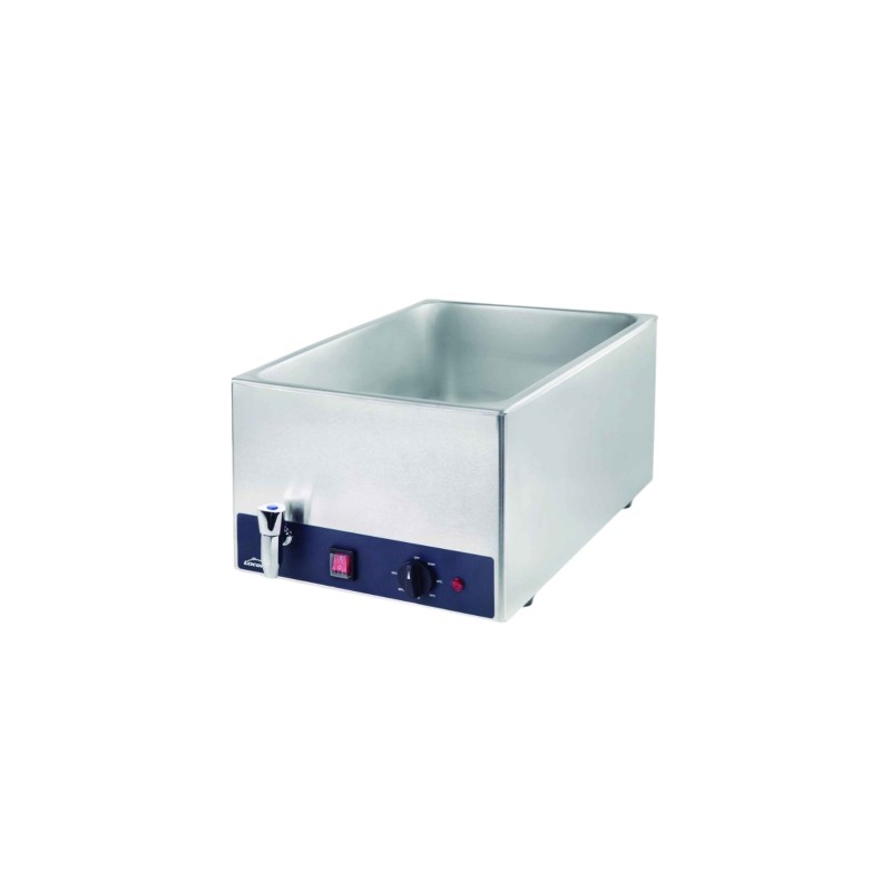BAIN-MARIE INOX GN 1/1 230V / 1200W AVEC ROBINET DE VIDANGE