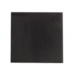 1440 SERVIETTES POINT A POINT 38X38 NOIRES