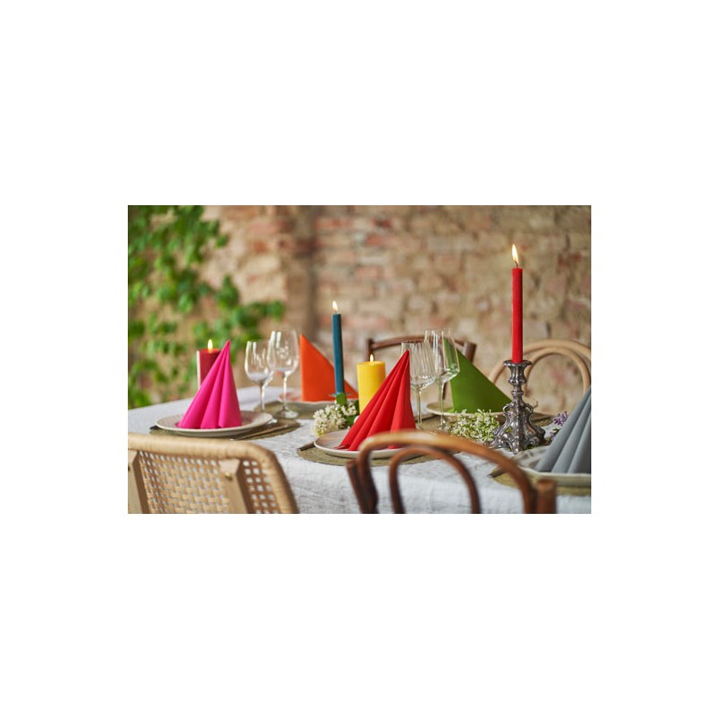 SERVIETTES DUNISOFT 40X40CM ROUGEx360