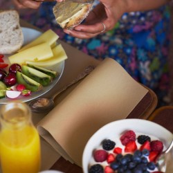 SERVIETTE BIO-DUNISOFT 40X40 CM BRUN NATUREL X360