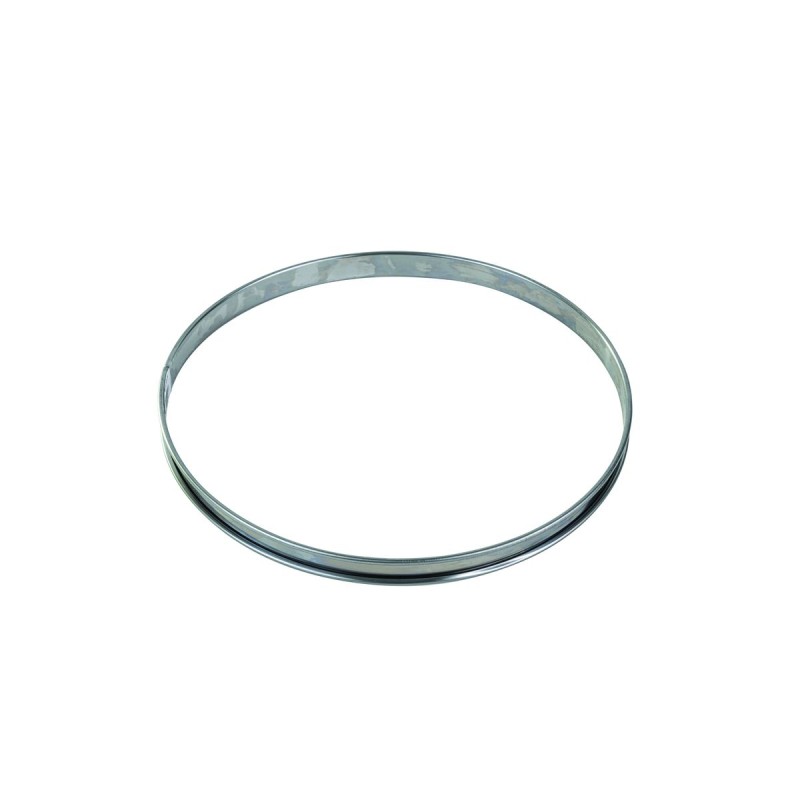 CERCLE À TARTE INOX DIAMÈTRE 280x20 MM