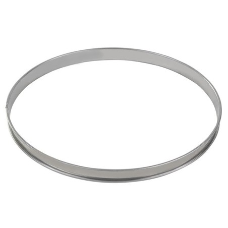 CERCLE À TARTE INOX DIAMÈTRE 320x27 MM