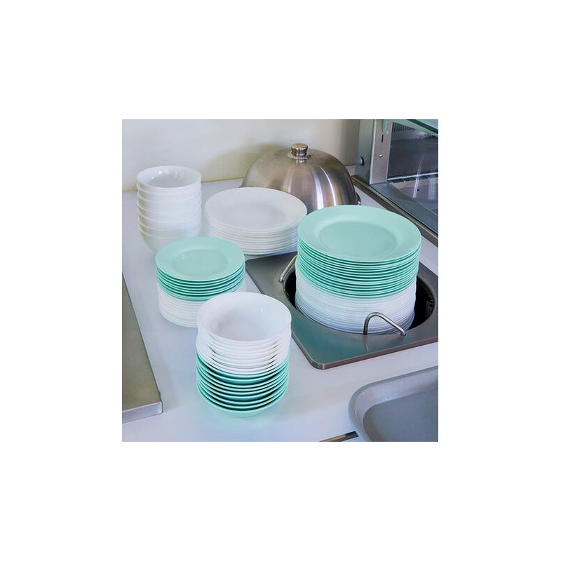 24 ASSIETTES DESSERTS NOVA AQUITANA TURQUOISE15.5CM