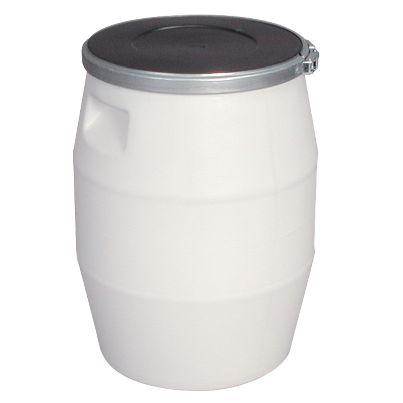 FUT 50L + GENOUILLERE METAL + COUVERCLE NOIR