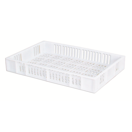 Caisse ajourée 15L blanche 600X400MM