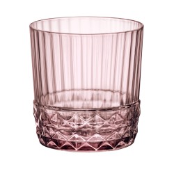 6 VERRES FORME BASSE AMERICA'S 20 37CL ROSE