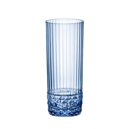 6 VERRES FORME HAUTE AMERICA'20S 40CL BLUE