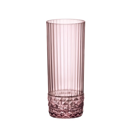 6 VERRES FORME HAUTE AMERICA'20S 40CL LILAS