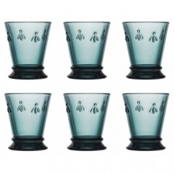 6 GOBELETS ABEILLES BLEU NUIT