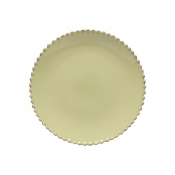 6 ASSIETTES PLATES PEARL  28 CM LILLY GREEN