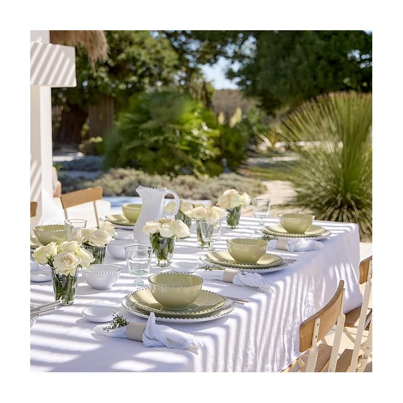 6 BOLS A SOUPES/PATES PEARL 23 CM LILLY GREEN