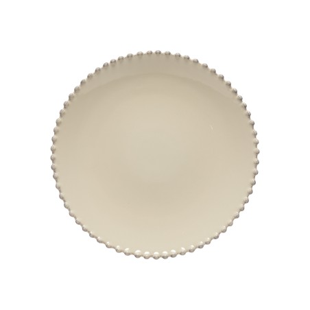 6 ASSIETTES PLATES PEARL CREAM 28 CM