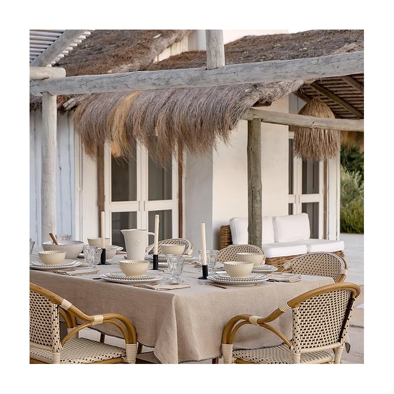 6 ASSIETTES SALADES/DESSERTS 22CM PEARL CREAM